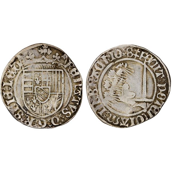 LORRAINE: Renatus II, 1473-1508, AR groschen (1.62g), ND, VF