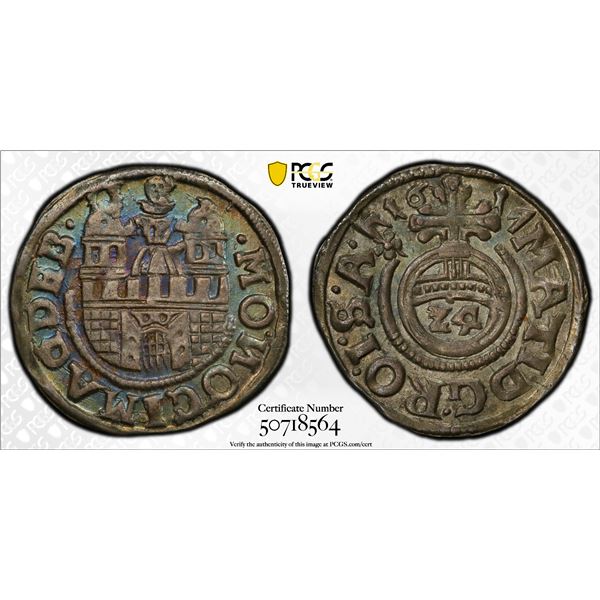 MAGDEBURG: Free Imperial City, AR 1/24 thaler, 1617, PCGS MS62