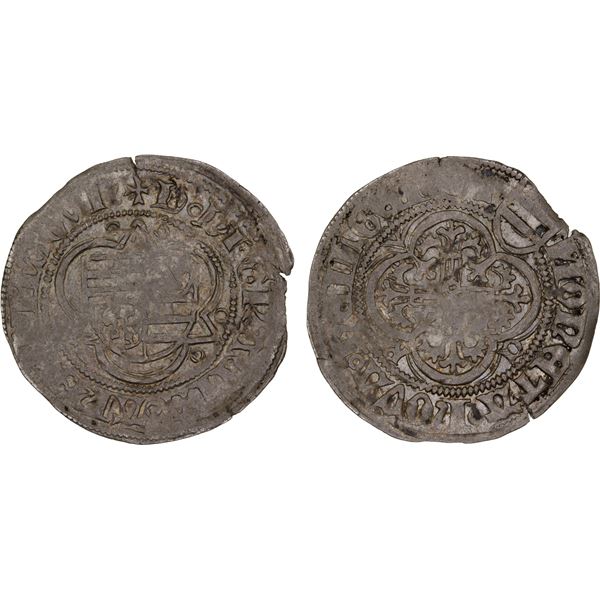 MAINZ: Dietrich II von Isenburg, 1475-1482, AR groschen (2.15g), Heiligenstädt, ND, VF-XF