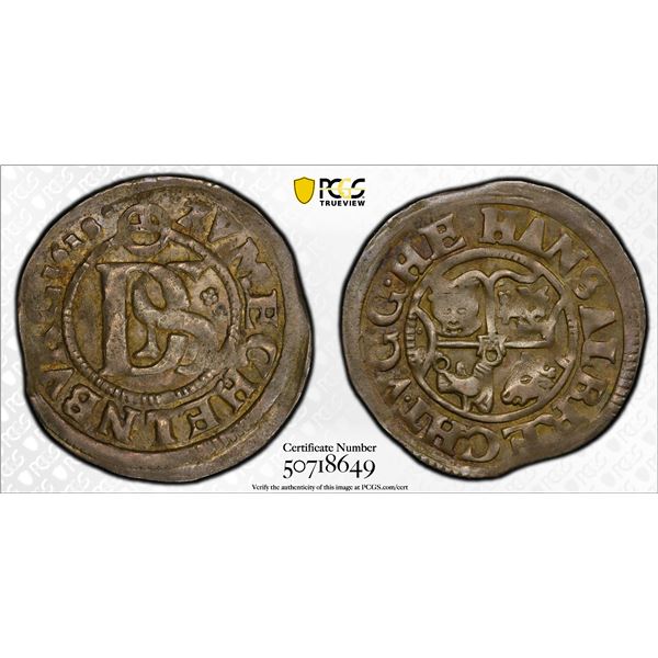 MECKLENBURG-GÜSTROW: Hans Albrecht II, 1610-1636, AR 2 schilling, 1618, PCGS AU58
