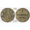 Image 1 : NASSAU: Wilhelm, 1816-1839, AE 1/4 kreuzer, 1819, PCGS MS65