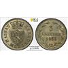 Image 1 : NASSAU: Wilhelm, 1816-1839, AR 3 kreuzer, 1836, PCGS MS65