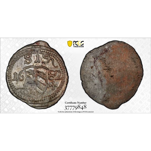 NUREMBERG: Free Imperial City, AR pfennig, 1682, PCGS MS64