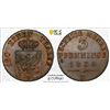 Image 1 : PRUSSIA: Friedrich Wilhelm III, 1797-1840, AE 3 pfennig, 1834-D, PCGS MS64 BN