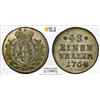 Image 1 : SAXONY: Friedrich August III, 1763-1806, BI 1/48 thaler, 1764, PCGS MS63