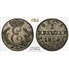 SAXE-COBURG-SAALFELD: Ernst, 1806-1826, AR kreuzer, 1824, PCGS MS62