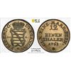 SAXE-GOTHA-ALTENBURG: Frederick III, 1732-1772, AR 1/12 thaler, 1763, PCGS MS64