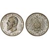 SCHAUMBURG-LIPPE: Albrecht Georg, 1893-1911, AR 3 mark, Berlin, 1911-A, Unc