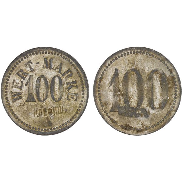 GERMANY: 100 pfennig token, ND, AU