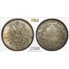 Image 1 : GERMANY: Kaiserreich, AR mark, 1874-H, PCGS MS66