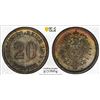 Image 1 : GERMANY: Kaiserreich, AR 20 pfennig, 1875-A, PCGS MS65
