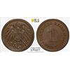 Image 1 : GERMANY: Kaiserreich, AE pfennig, 1891-E, PCGS MS65 BN