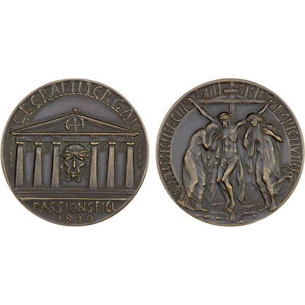 GERMANY: AE medal (33.59g), 1910, AU