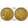 Image 1 : GERMANY: Weimar Republic, 50 rentenpfennig, 1923-F, PCGS MS66
