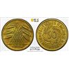 Image 1 : GERMANY: Weimar Republic, 50 reichspfennig, 1924-A, PCGS MS65