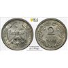 Image 1 : GERMANY: Weimar Republic, AR 2 reichsmark, 1926-D, PCGS MS64