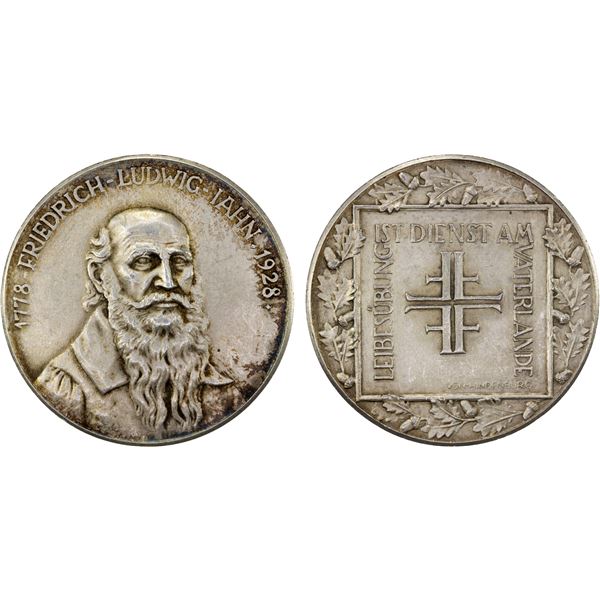GERMANY: Weimar Republic, AR medal (19.14g), 1928