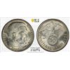 Image 1 : GERMANY: Third Reich, AR 5 reichsmark, 1938-J, PCGS MS63