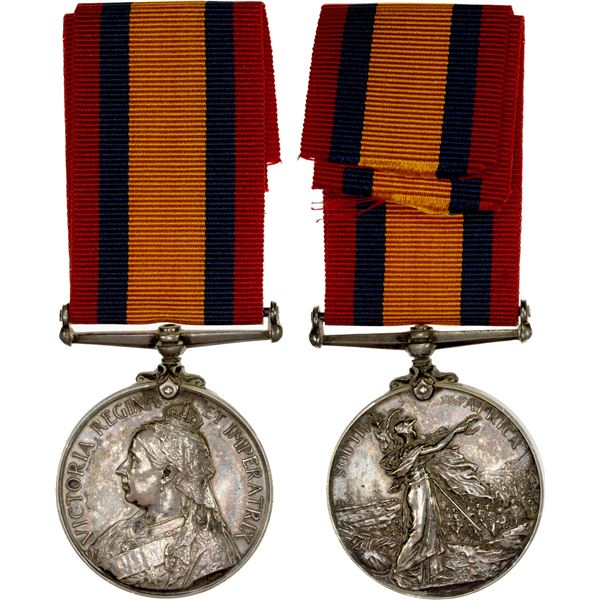 GREAT BRITAIN: Victoria, 1837-1901, AR medal, Queen's South Africa Medal, XF