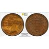 Image 1 : GREAT BRITAIN: Victoria, 1837-1901, AE 1/3 farthing, 1866, PCGS MS64 BN