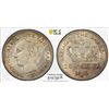 Image 1 : GREECE: George I, 1863-1913, AR 20 lepta, 1874, PCGS MS62