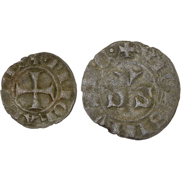 PAPAL STATES: John XXII, 1316-1334, BI picciolo (0.48g), Macerata, ND, VF