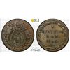 Image 1 : PAPAL STATES: Leo XII, 1823-1829, AE quattrino, Rome, 1826 year IV, PCGS MS64 BN