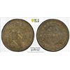 Image 1 : PAPAL STATES: Pius IX, 1846-1878, AR 10 baiocchi, 1850-R year IIII, PCGS AU58