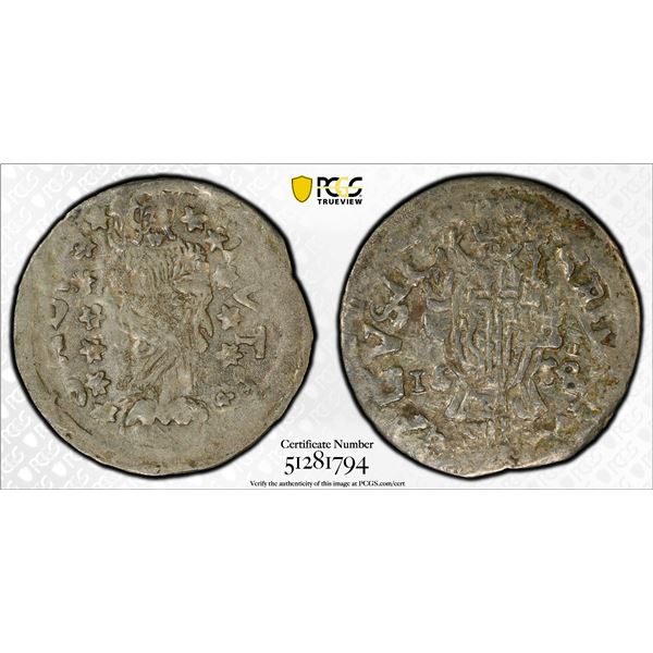 RAGUSA: Republic, AR grosetto / dinaric, 1658, PCGS AU53
