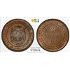 TUSCANY: Victor Emmanuel II, 1859-1860, AE 2 centesimi, 1859, PCGS MS63 BN