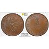 VENICE: Republic, AE 3 centesimi, 1849, PCGS MS64 BN