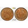 ITALY: Vittorio Emanuele II, 1861-1878, AE 10 centesimi, 1862-M, PCGS MS65 RB