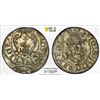 POLISH LIVONIA: Sigismund III, 1587-1629, BI schilling, Riga, 1613, PCGS MS63