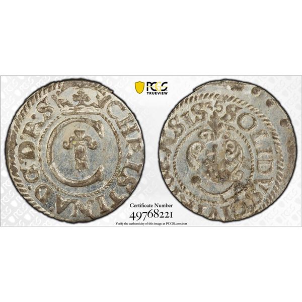 SWEDISH LIVONIA: Christina, 1632-1654, Riga, [16]35, PCGS MS64