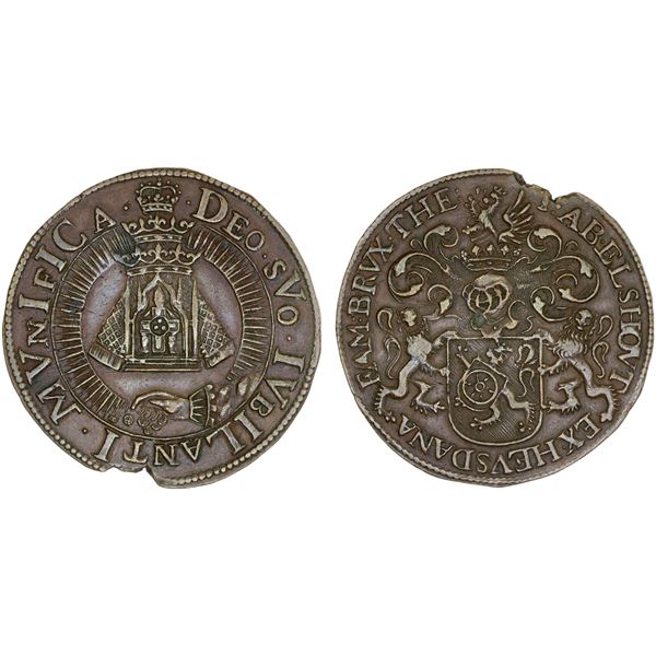 NETHERLANDS: AE jeton, 1670, XF