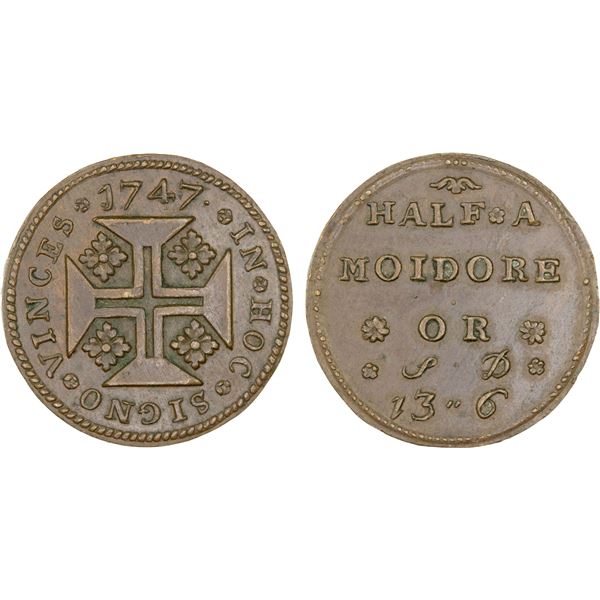 PORTUGAL: AE weight (5.34g), 1747, AU