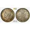ROMANIA: Carol I, King, 1894-1914, AR 50 bani, 1914-B, PCGS MS65
