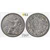 SWITZERLAND: Confederation, AR 2 francs, Bern, 1860-B, PCGS AU details