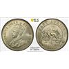 Image 1 : BRITISH EAST AFRICA: George V, 1910-1936, AR shilling, 1925, PCGS MS64