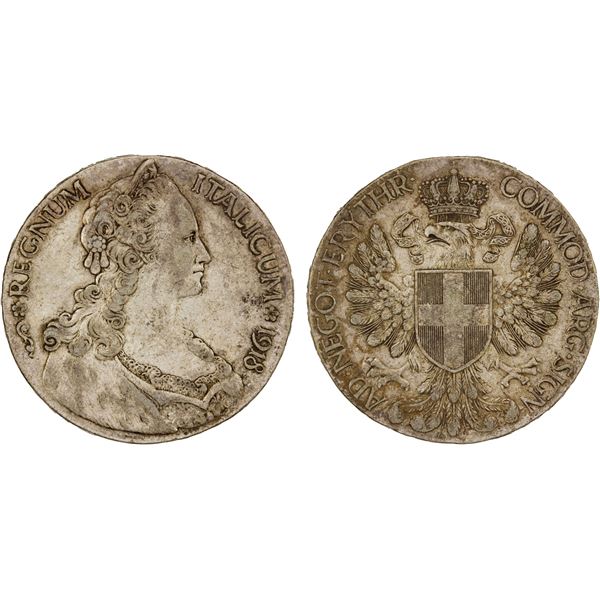 ERITREA: Vittorio Emanuele III, 1900-1945, AR tallero, 1918-R, F-VF
