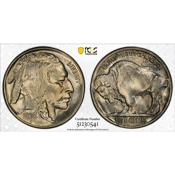 UNITED STATES: 5 cents, 1930, PCGS MS64