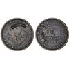Image 1 : UNITED STATES: AE counterstamped cent, ND(1837), Fine