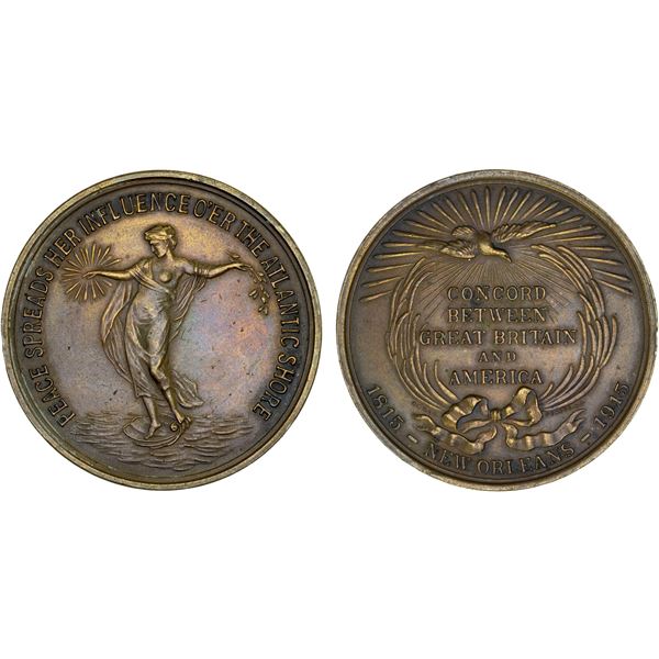 UNITED STATES: AE medal (19.74g), 1915, VF-XF