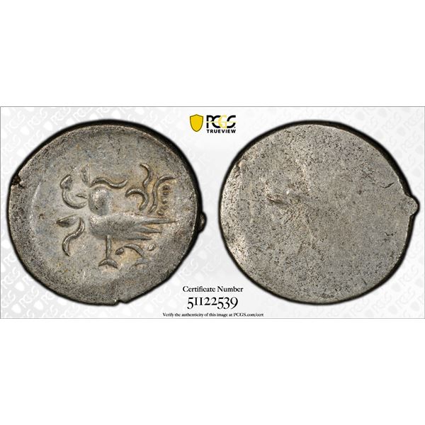 CAMBODIA: Ang Duong, 1847-1860, AR 2 pe (1/2 fuang), PCGS MS62