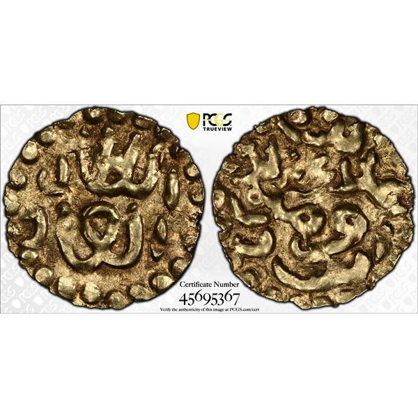 INDONESIA: ACEH: Alauddin Ri'ayat Syah Sayyid al-Mukammal, 1589-1604, AV mas (0.58g), PCGS MS61. CAC