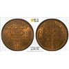 PALESTINE: British Mandate, AE 2 mils, 1946, PCGS MS63 RB