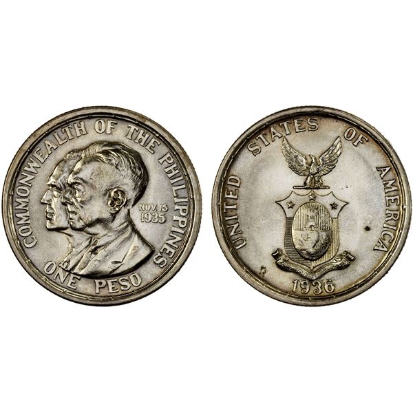 PHILIPPINES: U.S. Territory, AR peso, 1936-M, Unc