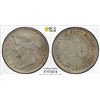 Image 1 : STRAITS SETTLEMENTS: Victoria, 1867-1901-1964, AR 20 cents, 1898, PCGS AU details