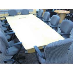 Haworth Maple  Arrowhead Boardroom Table