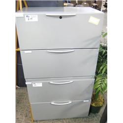 Haworth Grey 2 Drawer Lateral File Cabinet